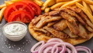 Gyros tál salátával 